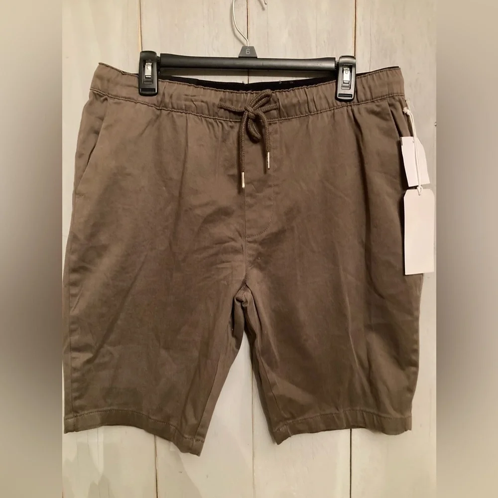 Modern‎ American Men's MD Lockdown Pull-On Shorts Vintage Army Green New